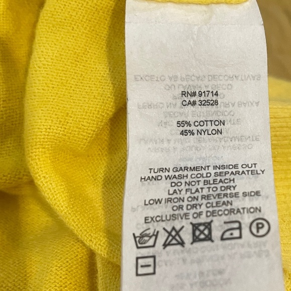 Armani Exchange Bright Yellow Sweater - Picture 6 of 6